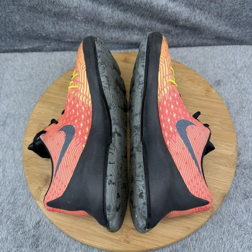 Nike KD 8 Shoes Boys Size 7 Orange Mesh Black Basketball Sneakers 768867-807